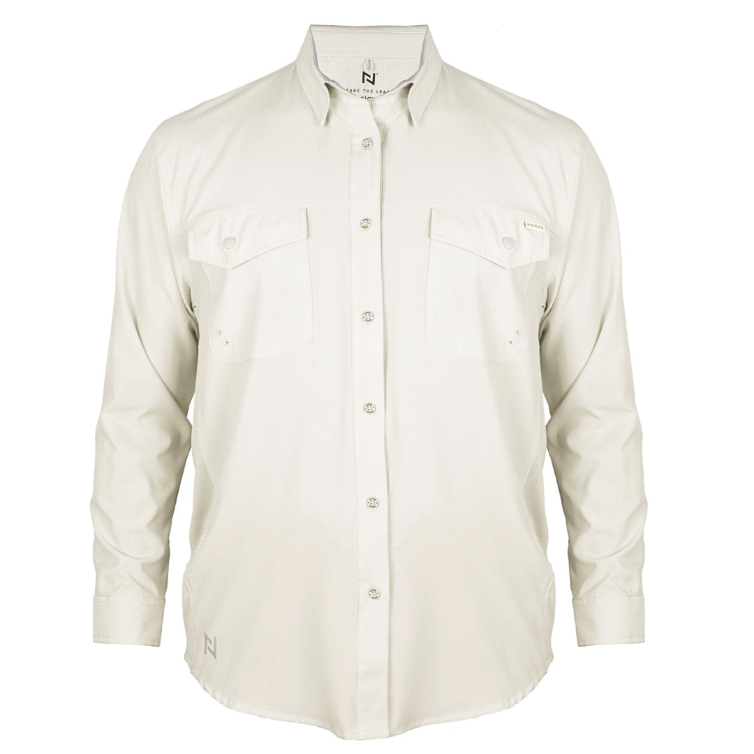 Camisa Nomad Hardwear Manga Larga Perla