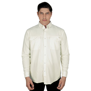 Camisa Nomad Hardwear Manga Larga Perla