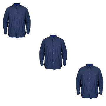 Camisa Outdoor Nomad Hardwear Azul Marino Paquete 3 Pzs