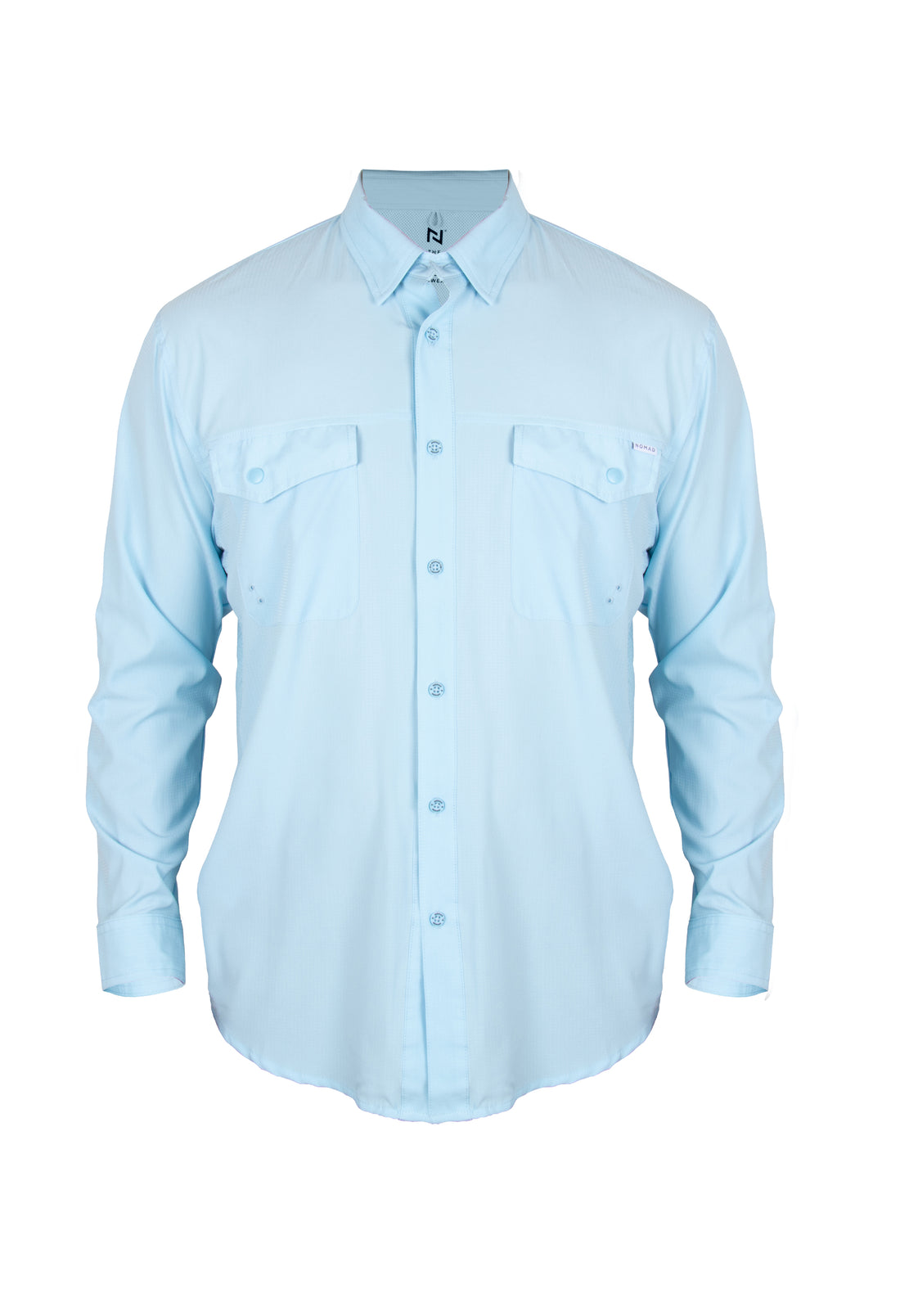 Camisa Navik Hardwear Manga Larga Azul Cielo