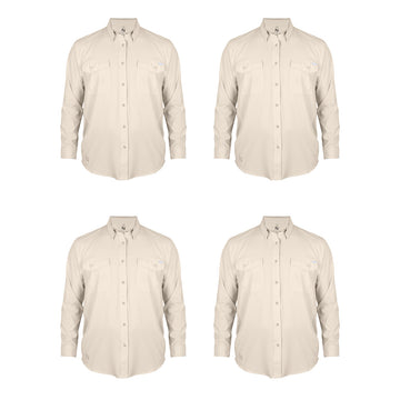 Camisa Outdoor Nomad Hardwear Caqui Paquete 4 Pzs