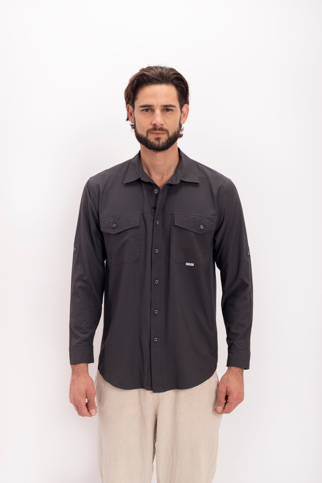 Camisa Outdoor Nomad Hardwear Gris Paquete 2 Pzs