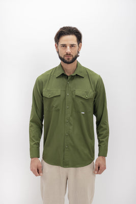 Camisa Nomad Hardwear Manga Larga Verde