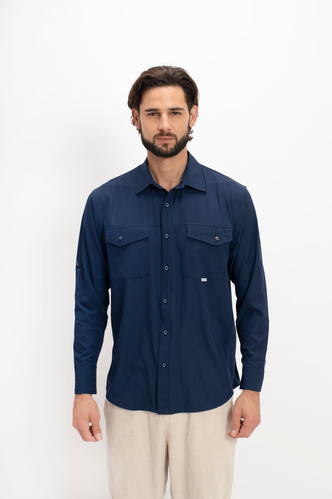 Camisa Outdoor Nomad Hardwear Azul Marino Paquete 2 Pzs