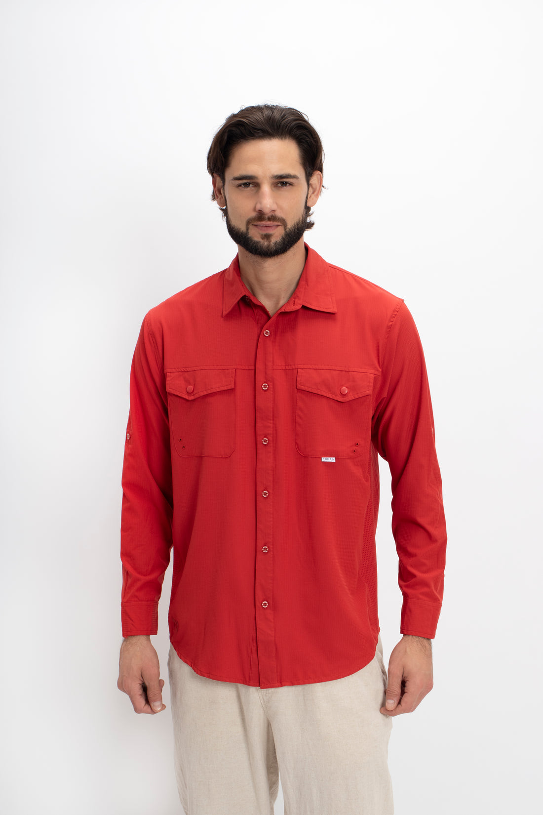 Camisa Outdoor Nomad Hardwear Rojo Paquete 4 Pzs