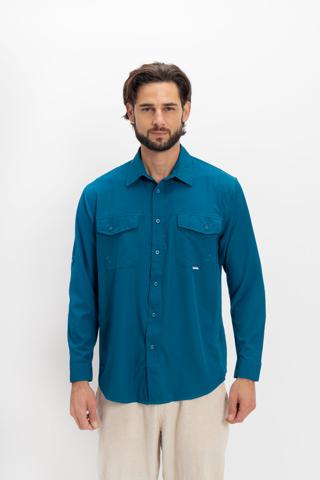 Camisa Outdoor Nomad Hardwear Azul Bahia Paquete 4 Pzs