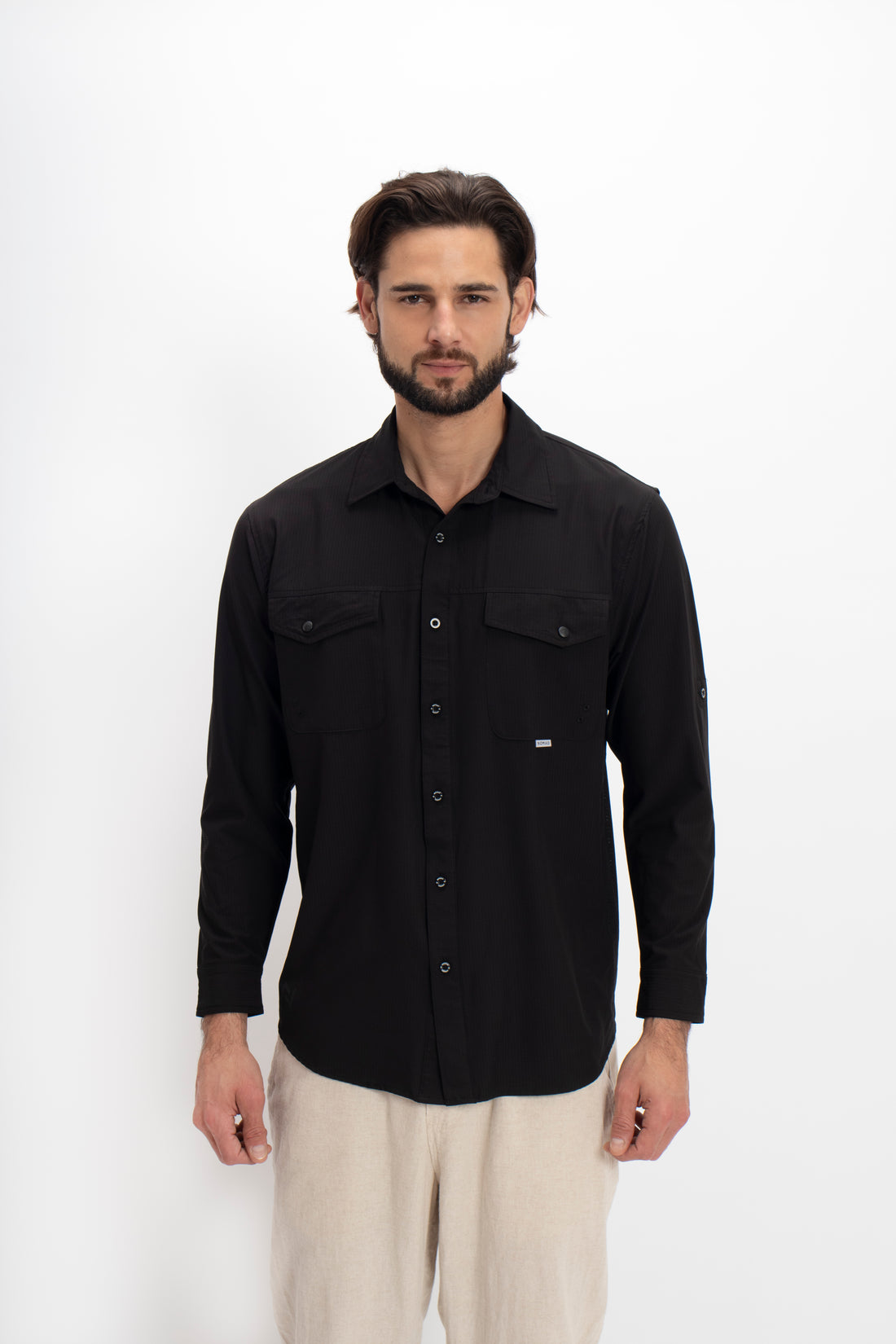 Camisa Outdoor Nomad Hardwear Negro Paquete 2 Pzs