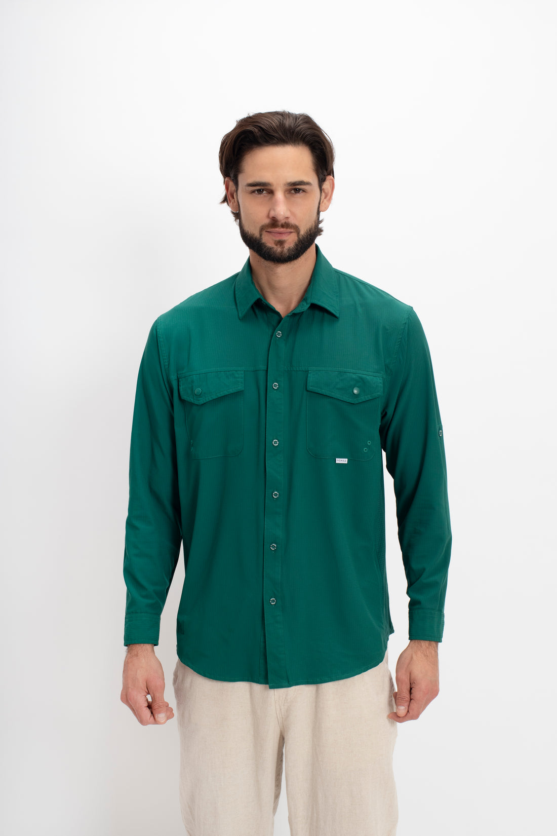 Camisa Outdoor Nomad Hardwear Verde Jungla Paquete 2 Pzs