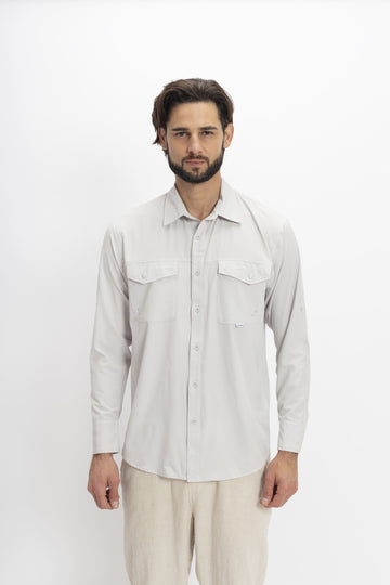 Camisa Nomad Hardwear Manga Larga Platinum
