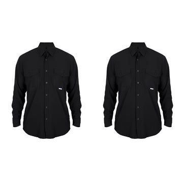 Camisa Outdoor Nomad Hardwear Negro Paquete 2 Pzs