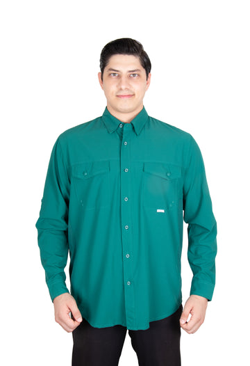 Camisa Navik Hardwear Manga Larga Verde