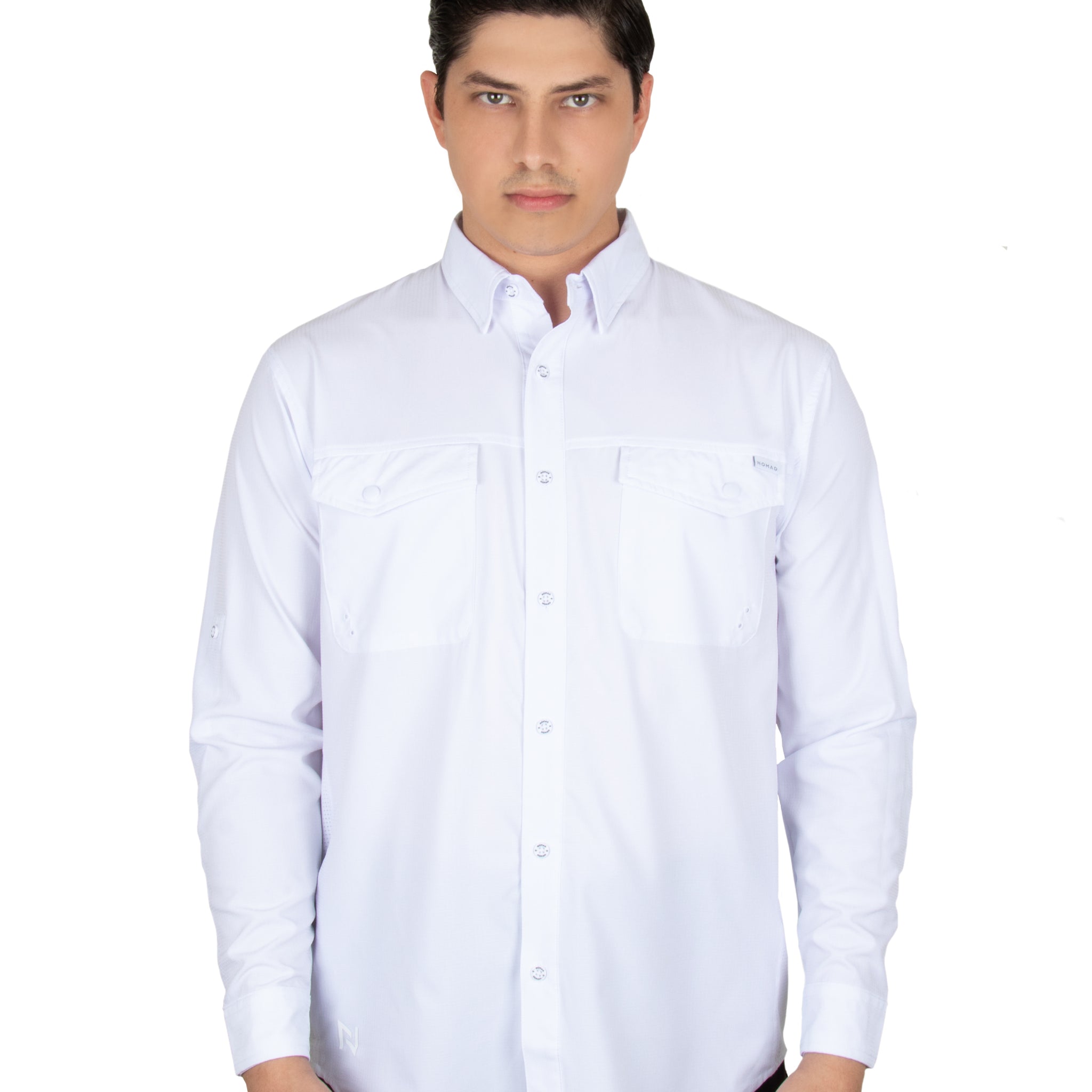 Camisa Navik Hardwear Manga Larga Blanco