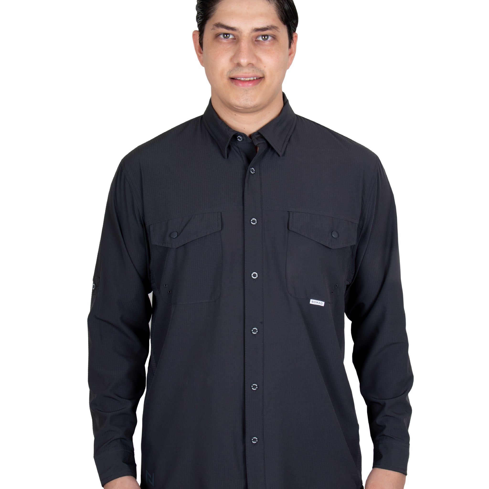Camisa Navik Hardwear Manga Larga Gris