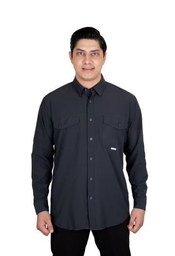 Camisa Navik Hardwear Manga Larga Gris
