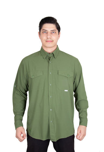 Camisa Navik Hardwear Manga Larga Verde