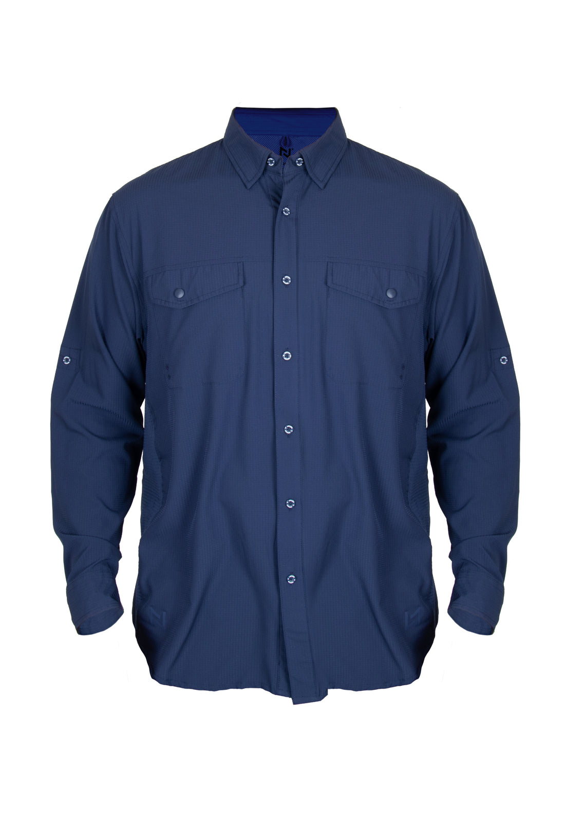 Camisa Navik Hardwear Manga Larga Azul Marino
