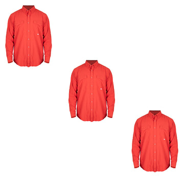 Camisa Outdoor Nomad Hardwear Rojo Paquete 3 Pzs